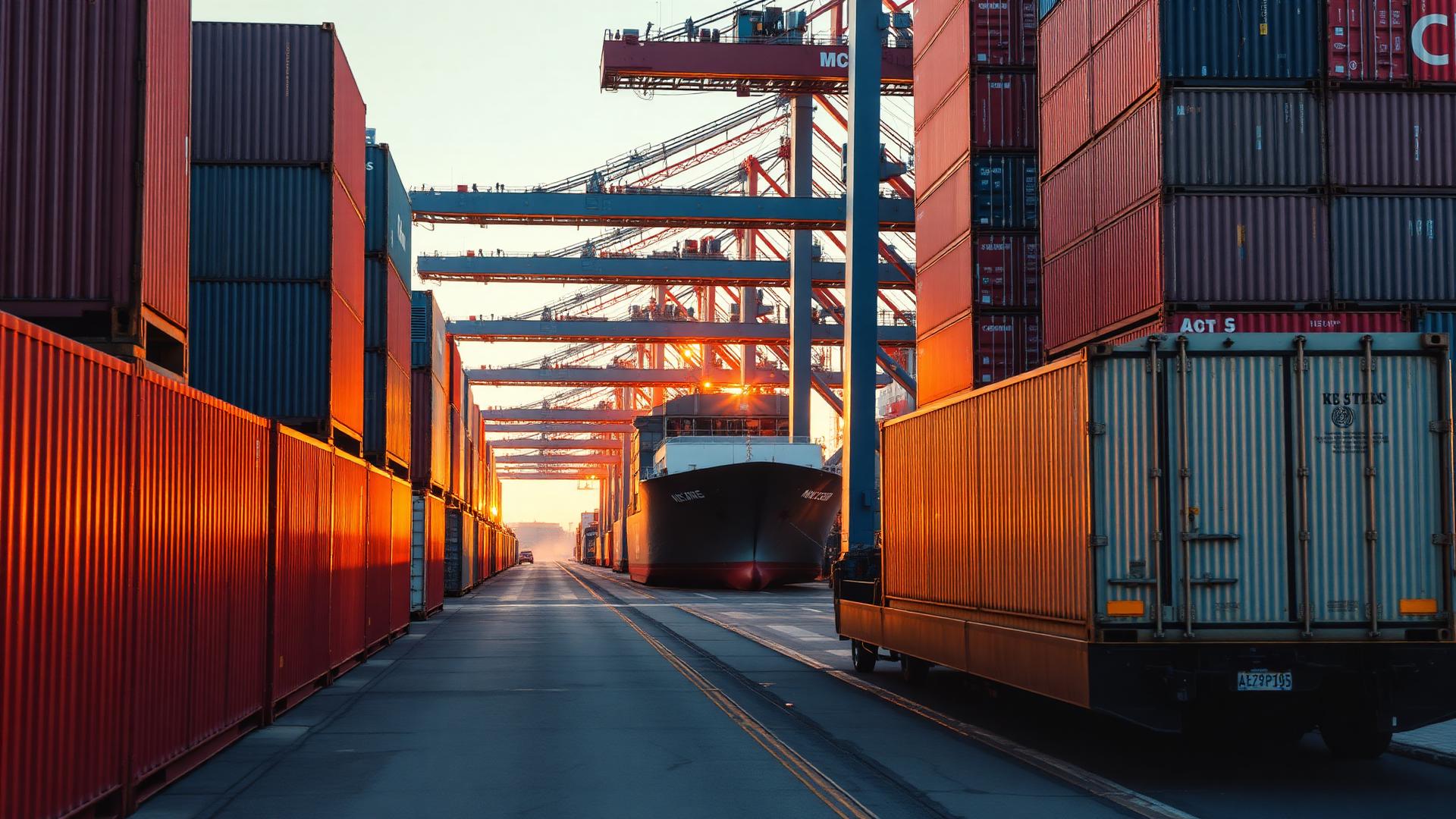Export logistics and shipping containers